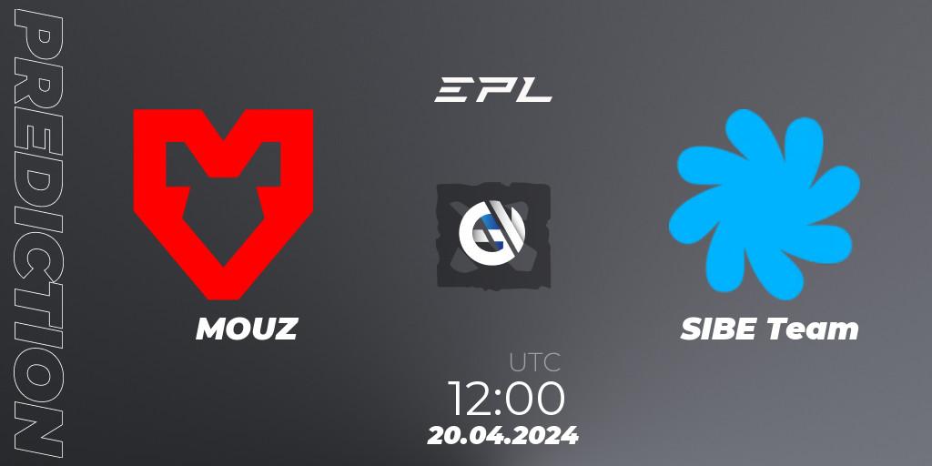 MOUZ - SIBE Team: прогноз. 20.04.2024 at 12:00, Dota 2, European Pro League Season 17