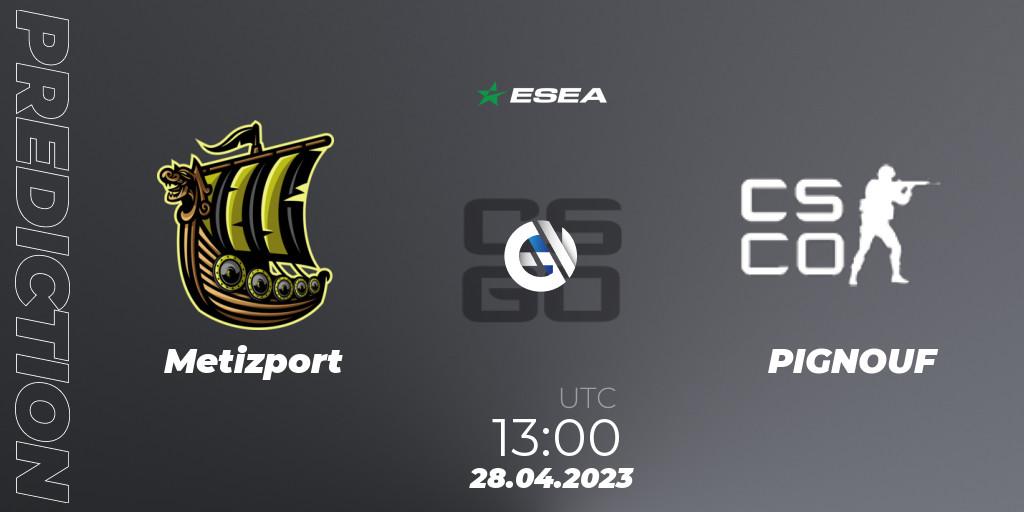 Metizport - Nakama Esports: прогноз. 05.05.2023 at 12:00, Counter-Strike (CS2), ESEA Season 45: Advanced Division - Europe