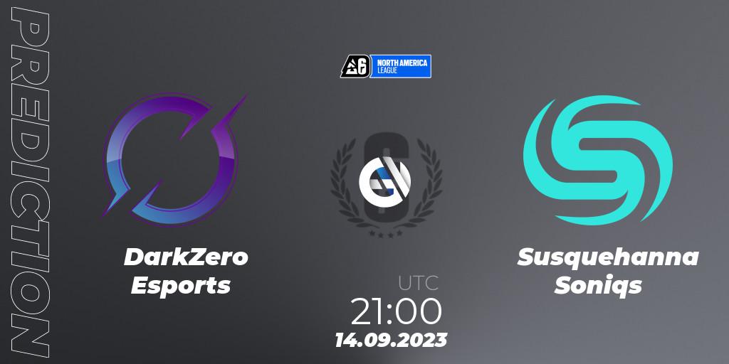 DarkZero Esports - Susquehanna Soniqs: прогноз. 14.09.2023 at 21:00, Rainbow Six, North America League 2023 - Stage 2