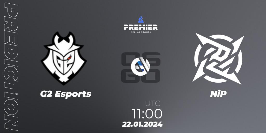 G2 Esports - NiP: прогноз. 22.01.24, CS2 (CS:GO), BLAST Premier: Spring Groups 2024