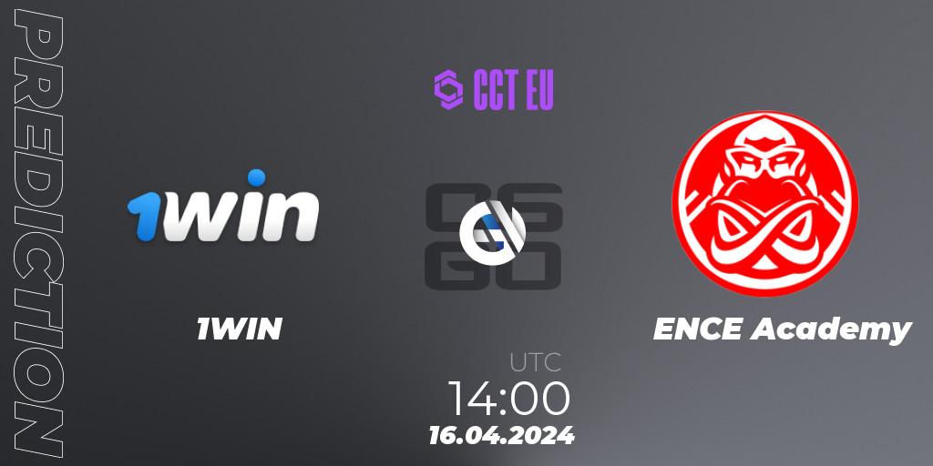 1WIN - ENCE Academy: прогноз. 16.04.2024 at 14:00, Counter-Strike (CS2), CCT Season 2 Europe Series 1 Closed Qualifier