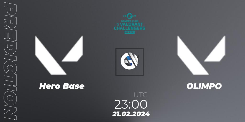 Hero Base - OLIMPO: прогноз. 21.02.2024 at 23:00, VALORANT, VALORANT Challengers Brazil 2024: Split 1