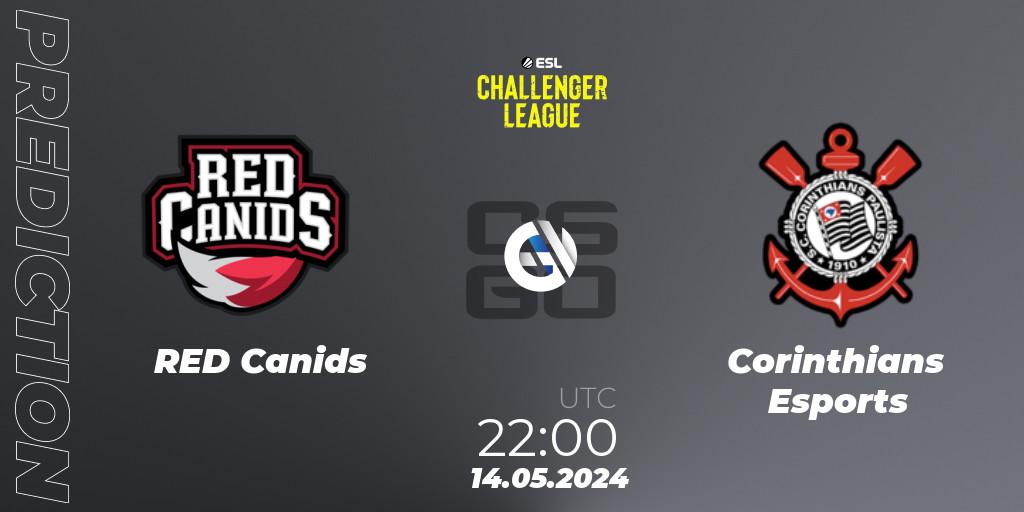 RED Canids - Corinthians Esports: прогноз. 14.05.2024 at 22:00, Counter-Strike (CS2), ESL Challenger League Season 47: South America