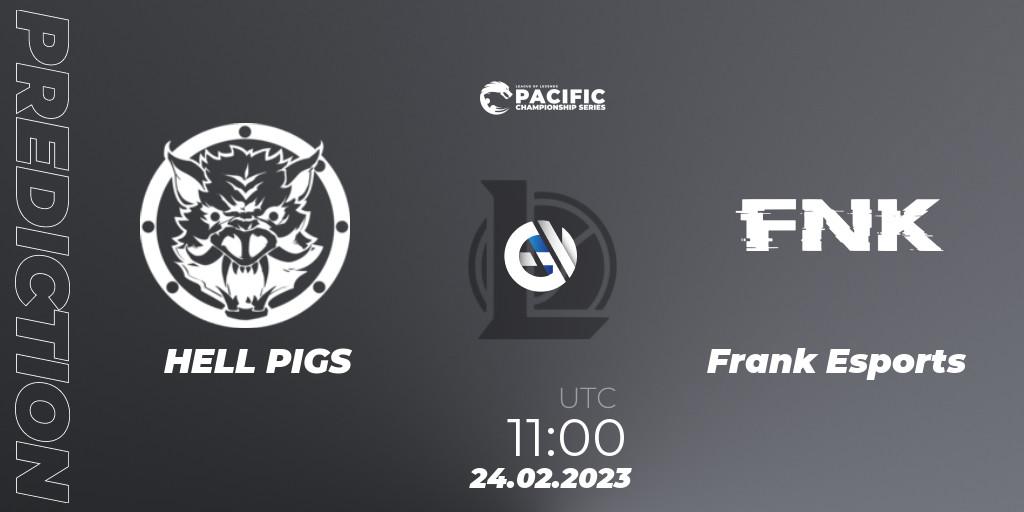 HELL PIGS - Frank Esports: прогноз. 24.02.2023 at 11:10, LoL, PCS Spring 2023 - Group Stage
