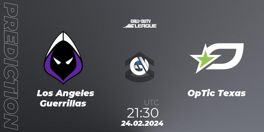 Los Angeles Guerrillas - OpTic Texas: прогноз. 24.02.2024 at 21:30, Call of Duty, Call of Duty League 2024: Stage 2 Major Qualifiers