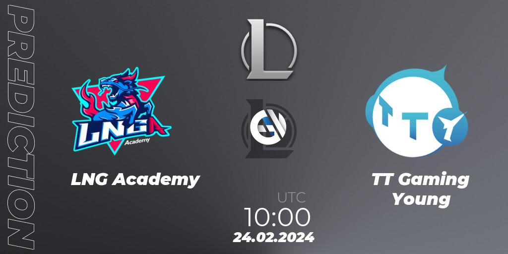 LNG Academy - TT Gaming Young: прогноз. 24.02.2024 at 10:00, LoL, LDL 2024 - Stage 1