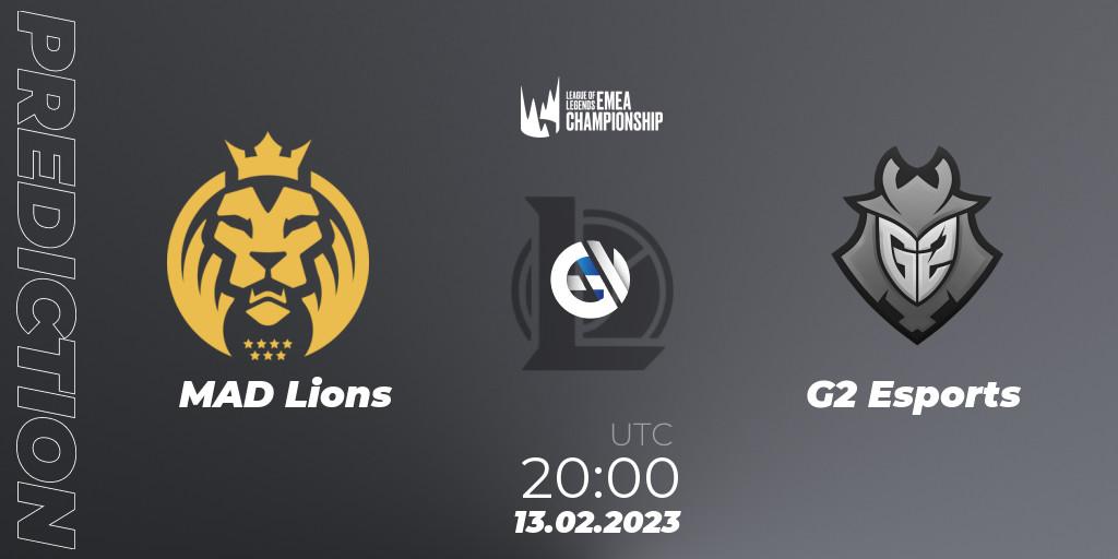MAD Lions - G2 Esports: прогноз. 13.02.2023 at 19:00, LoL, LEC Winter 2023 - Stage 2