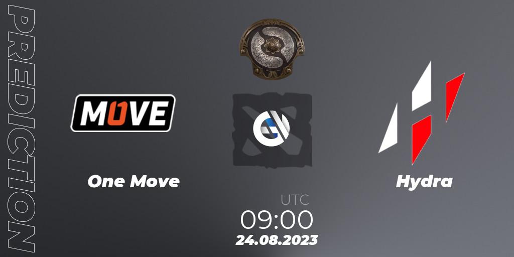 One Move - Hydra: прогноз. 24.08.2023 at 09:51, Dota 2, The International 2023 - Eastern Europe Qualifier