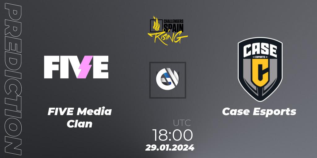 FIVE Media Clan - Case Esports: прогноз. 29.01.2024 at 17:00, VALORANT, VALORANT Challengers 2024 Spain: Rising Split 1