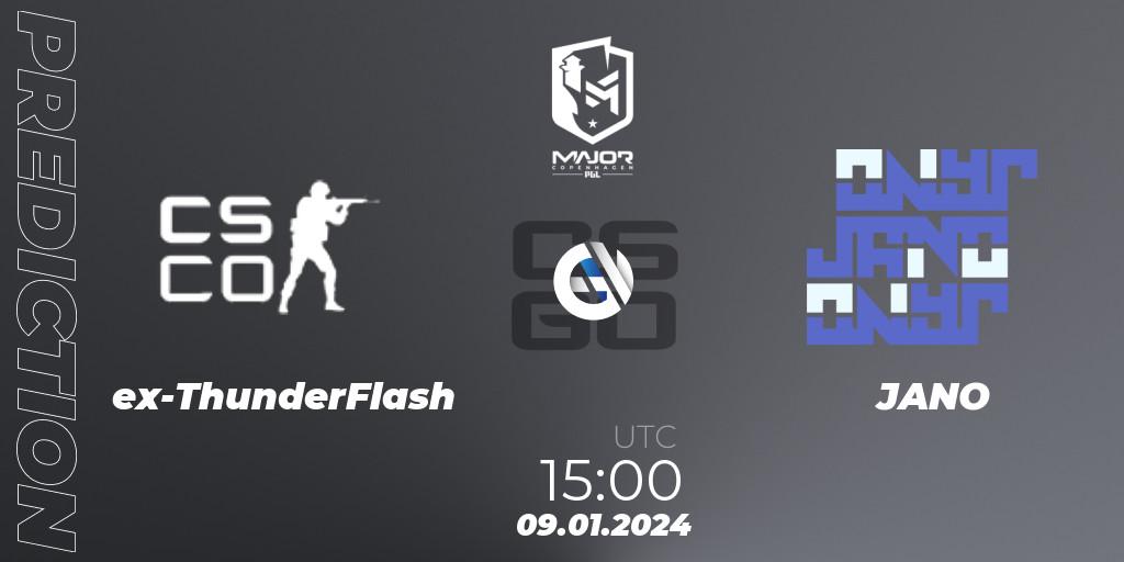 ex-ThunderFlash - JANO: прогноз. 09.01.2024 at 15:00, Counter-Strike (CS2), PGL CS2 Major Copenhagen 2024 Europe RMR Open Qualifier 1