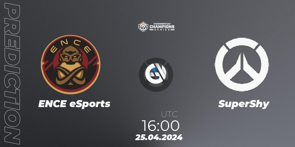 ENCE eSports - SuperShy: прогноз. 25.04.2024 at 16:00, Overwatch, Overwatch Champions Series 2024 - EMEA Stage 2 Main Event