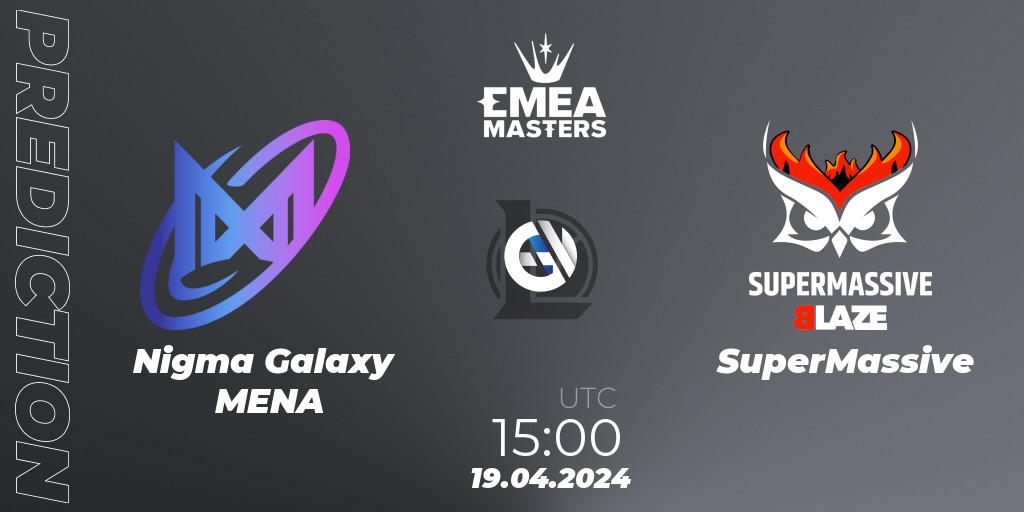 Nigma Galaxy MENA - SuperMassive: прогноз. 19.04.24, LoL, EMEA Masters Spring 2024 - Group Stage