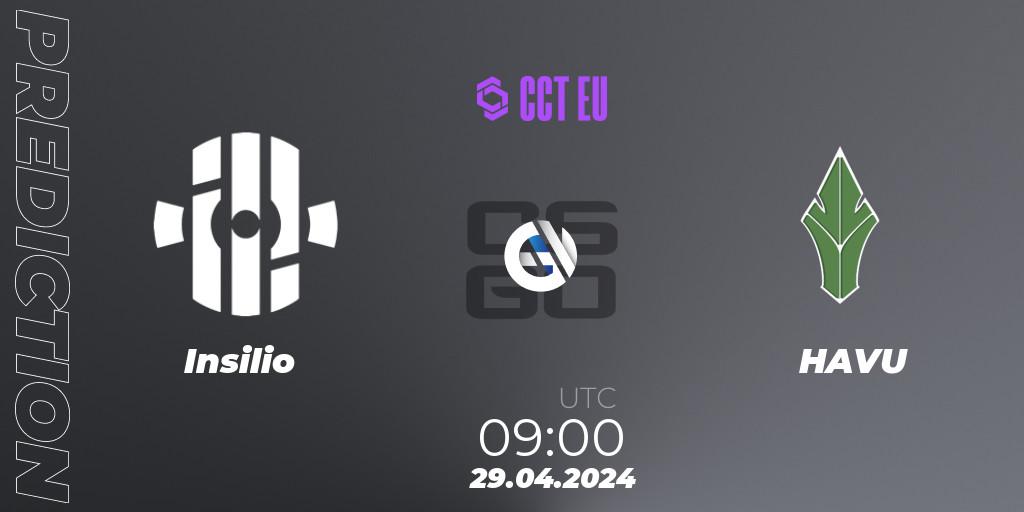 Insilio - HAVU: прогноз. 29.04.2024 at 12:00, Counter-Strike (CS2), CCT Season 2 Europe Series 2 