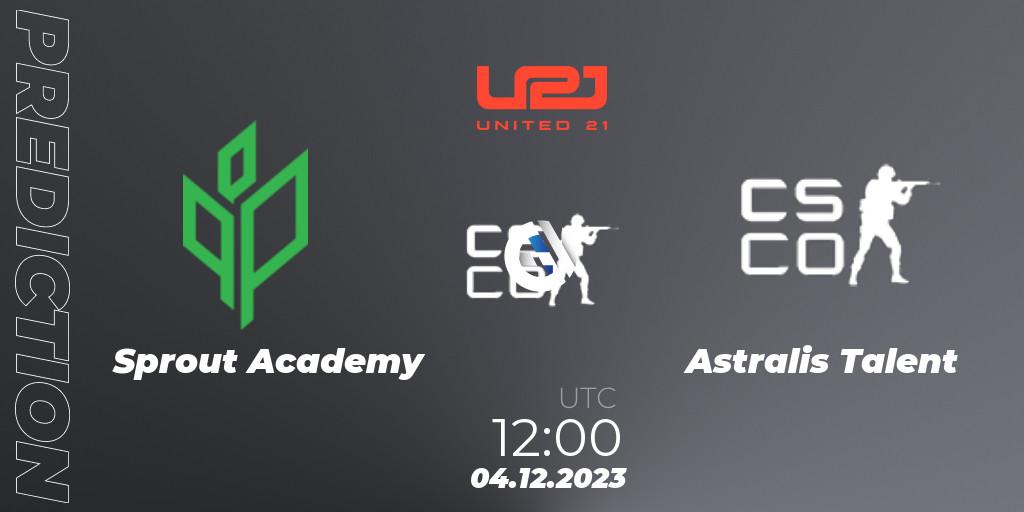 Sprout Academy - Astralis Talent: прогноз. 04.12.2023 at 12:00, Counter-Strike (CS2), United21 Season 9