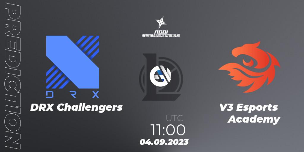 DRX Challengers - V3 Esports Academy: прогноз. 04.09.2023 at 11:48, LoL, Asia Star Challengers Invitational 2023