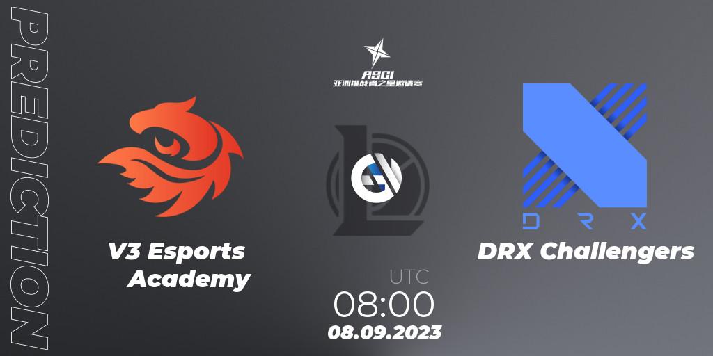 V3 Esports Academy - DRX Challengers: прогноз. 08.09.2023 at 08:00, LoL, Asia Star Challengers Invitational 2023