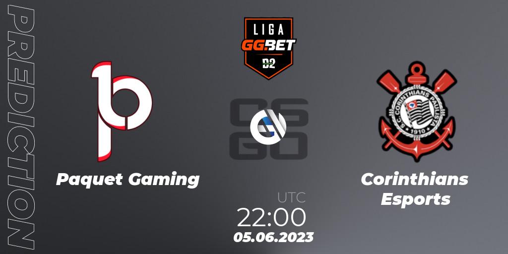 Paquetá Gaming - Corinthians Esports: прогноз. 05.06.23, CS2 (CS:GO), Dust2 Brasil Liga Season 1