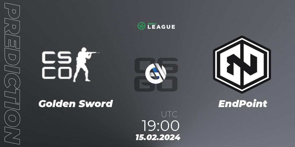 Golden Sword - EndPoint: прогноз. 15.02.2024 at 19:00, Counter-Strike (CS2), ESEA Season 48: Advanced Division - Europe