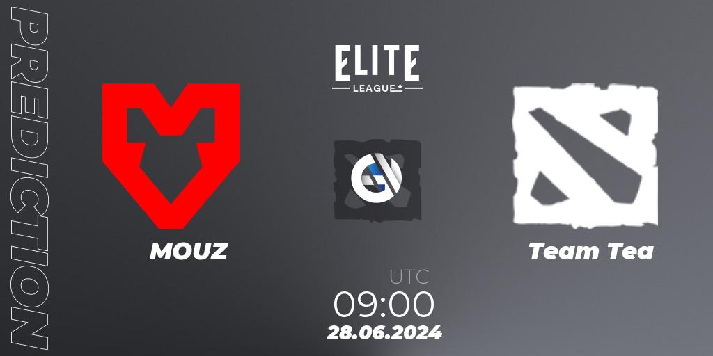 MOUZ - Team Tea: прогноз. 28.06.2024 at 10:20, Dota 2, Elite League Season 2: Western Europe Closed Qualifier