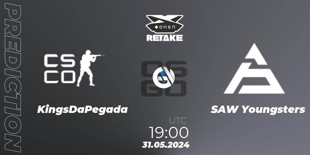 KingsDaPegada - SAW Youngsters: прогноз. 31.05.2024 at 19:00, Counter-Strike (CS2), Circuito Retake Season 8: Take #3