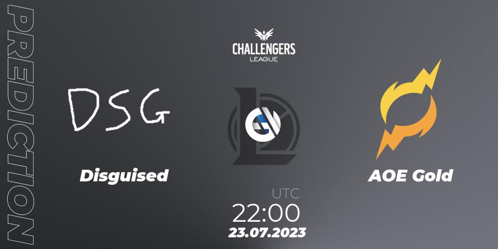 Disguised - AOE Gold: прогноз. 23.07.2023 at 22:00, LoL, North American Challengers League 2023 Summer - Playoffs