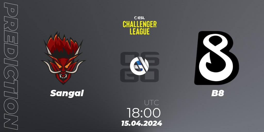 Sangal - B8: прогноз. 15.04.24, CS2 (CS:GO), ESL Challenger League Season 47: Europe