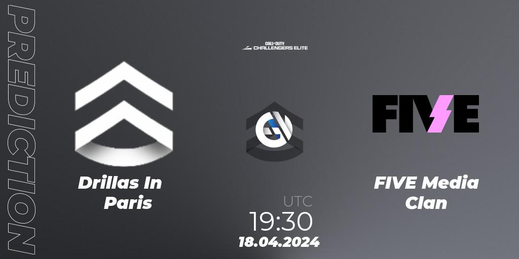 Drillas In Paris - FIVE Media Clan: прогноз. 18.04.2024 at 19:30, Call of Duty, Call of Duty Challengers 2024 - Elite 2: EU