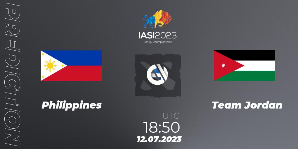 Philippines - Team Jordan: прогноз. 12.07.2023 at 14:09, Dota 2, Gamers8 IESF Asian Championship 2023