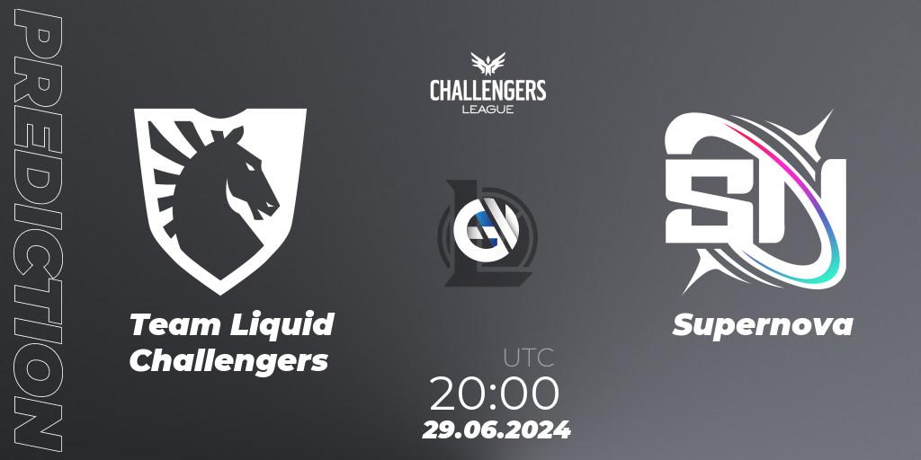 Team Liquid Challengers - Supernova: прогноз. 29.06.2024 at 20:00, LoL, NACL Summer 2024 - Group Stage