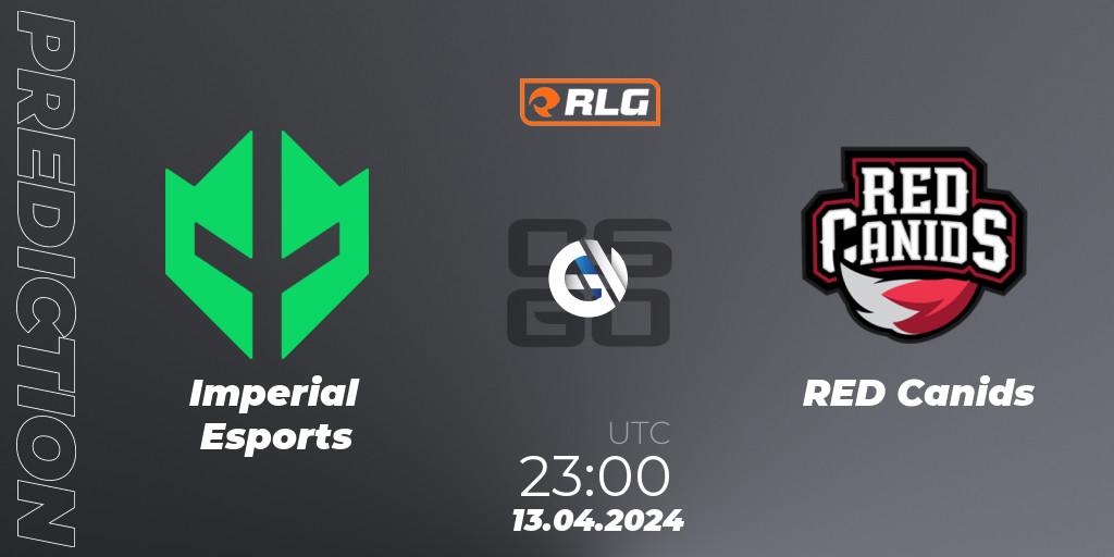 Imperial Esports - RED Canids: прогноз. 13.04.24, CS2 (CS:GO), RES Latin American Series #3