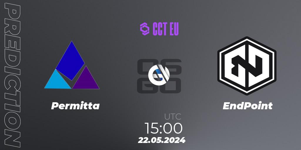 Permitta - EndPoint: прогноз. 22.05.2024 at 15:00, Counter-Strike (CS2), CCT Season 2 Europe Series 4
