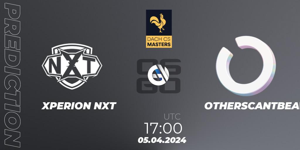 XPERION NXT - OTHERSCANTBEAT: прогноз. 14.04.2024 at 17:00, Counter-Strike (CS2), DACH CS Masters Season 1: Division 2