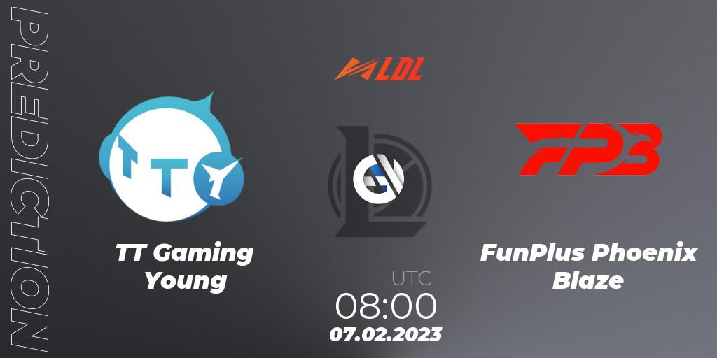 TT Gaming Young - FunPlus Phoenix Blaze: прогноз. 07.02.2023 at 07:40, LoL, LDL 2023 - Swiss Stage