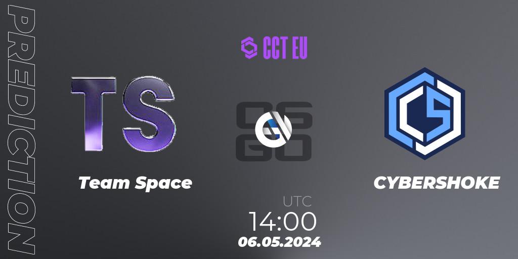 Team Space - CYBERSHOKE: прогноз. 06.05.2024 at 14:00, Counter-Strike (CS2), CCT Season 2 European Series #3 Play-In