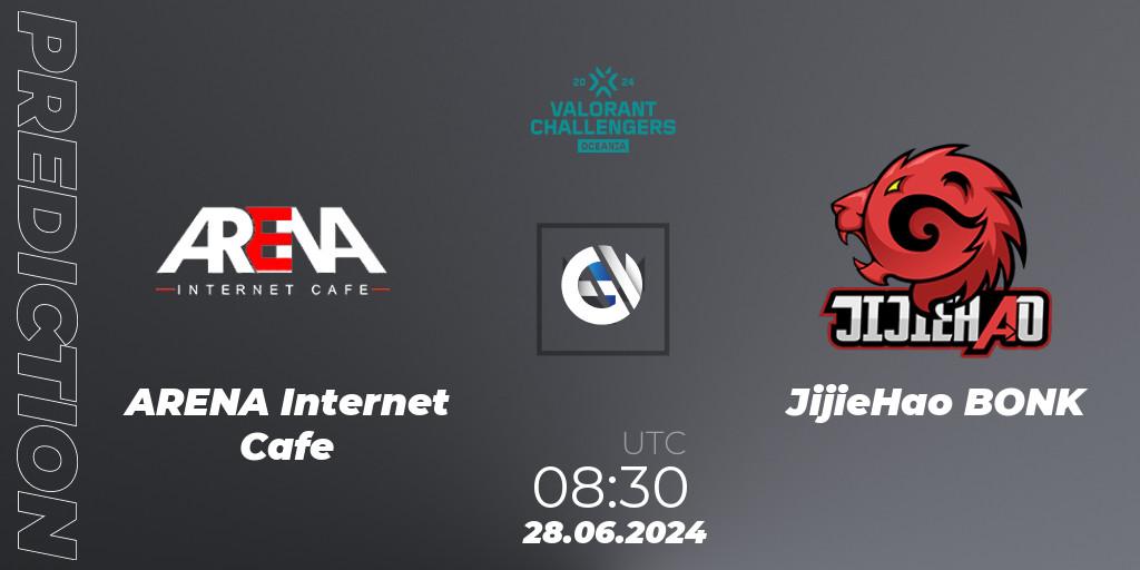 ARENA Internet Cafe - JijieHao BONK: прогноз. 02.07.2024 at 08:30, VALORANT, VALORANT Challengers 2024 Oceania: Split 2
