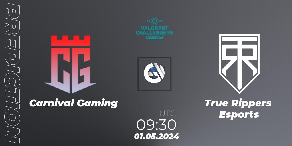 Carnival Gaming - True Rippers Esports: прогноз. 01.05.2024 at 09:30, VALORANT, VALORANT Challengers 2024 South Asia: Split 1 - Cup 2