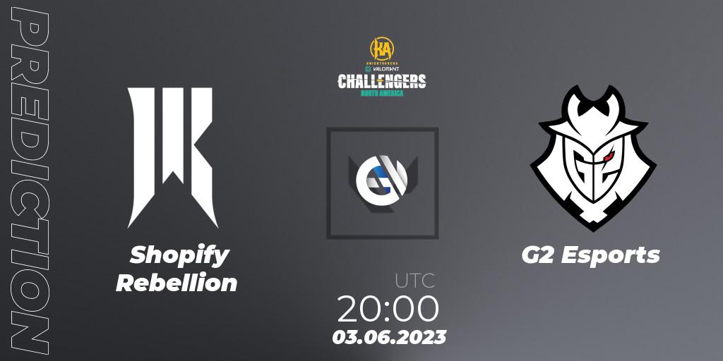 Shopify Rebellion - G2 Esports: прогноз. 03.06.23, VALORANT, VALORANT Challengers 2023: North America Challenger Playoffs