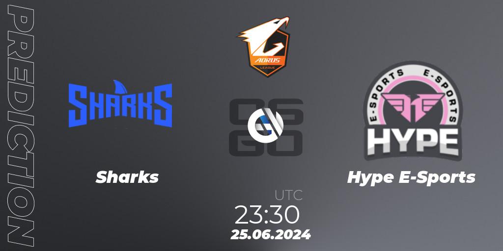 Sharks - Hype E-Sports: прогноз. 25.06.2024 at 23:30, Counter-Strike (CS2), Aorus League 2024 Season 1: Brazil