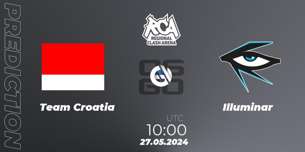 Team Croatia - Illuminar: прогноз. 27.05.2024 at 11:00, Counter-Strike (CS2), Regional Clash Arena Europe: Closed Qualifier