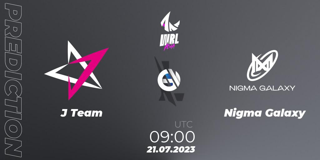 J Team - Nigma Galaxy: прогноз. 21.07.2023 at 09:00, Wild Rift, WRL Asia 2023 - Season 1 - Finals