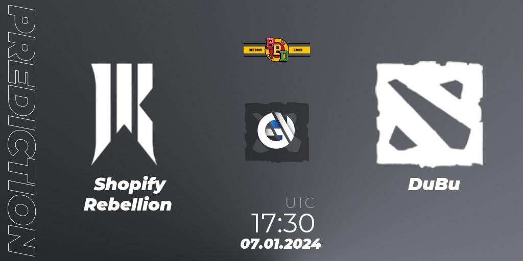 Shopify Rebellion - DuBu: прогноз. 07.01.2024 at 17:31, Dota 2, BetBoom Dacha Dubai 2024: NA and SA Closed Qualifier