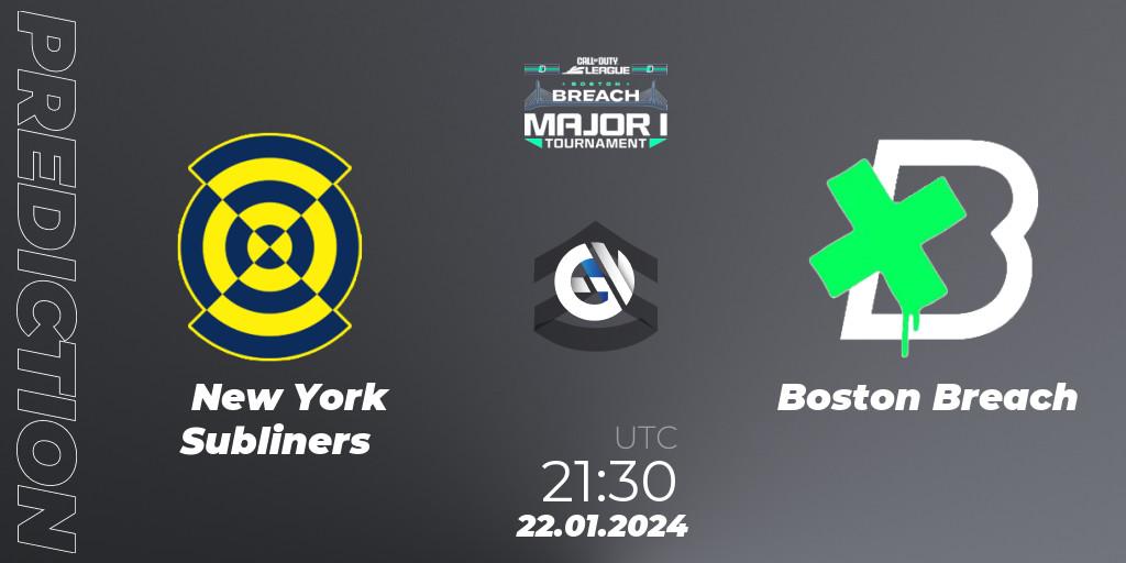 New York Subliners - Boston Breach: прогноз. 21.01.2024 at 21:30, Call of Duty, Call of Duty League 2024: Stage 1 Major Qualifiers