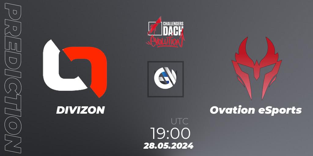 DIVIZON - Ovation eSports: прогноз. 28.05.2024 at 18:00, VALORANT, VALORANT Challengers 2024 DACH: Evolution Split 2