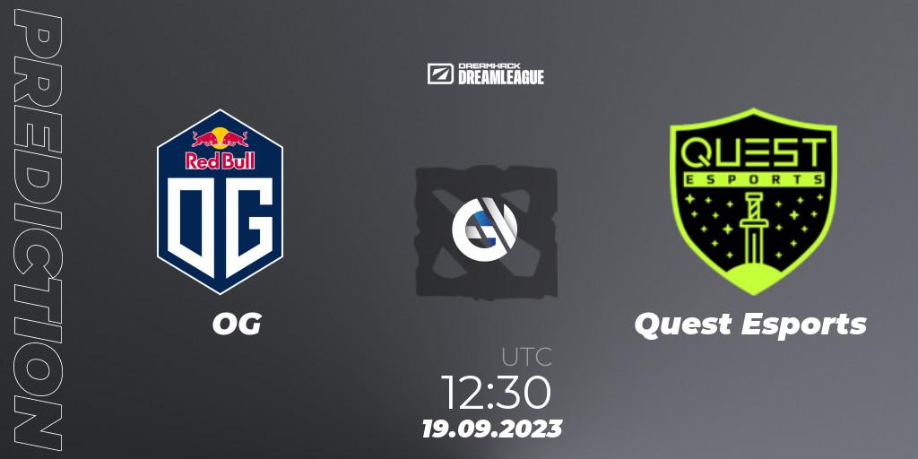 OG - PSG Quest: прогноз. 19.09.2023 at 12:31, Dota 2, DreamLeague Season 21
