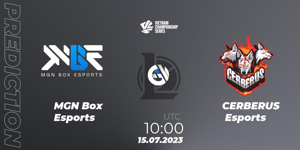 MGN Box Esports - CERBERUS Esports: прогноз. 15.07.2023 at 10:00, LoL, VCS Dusk 2023