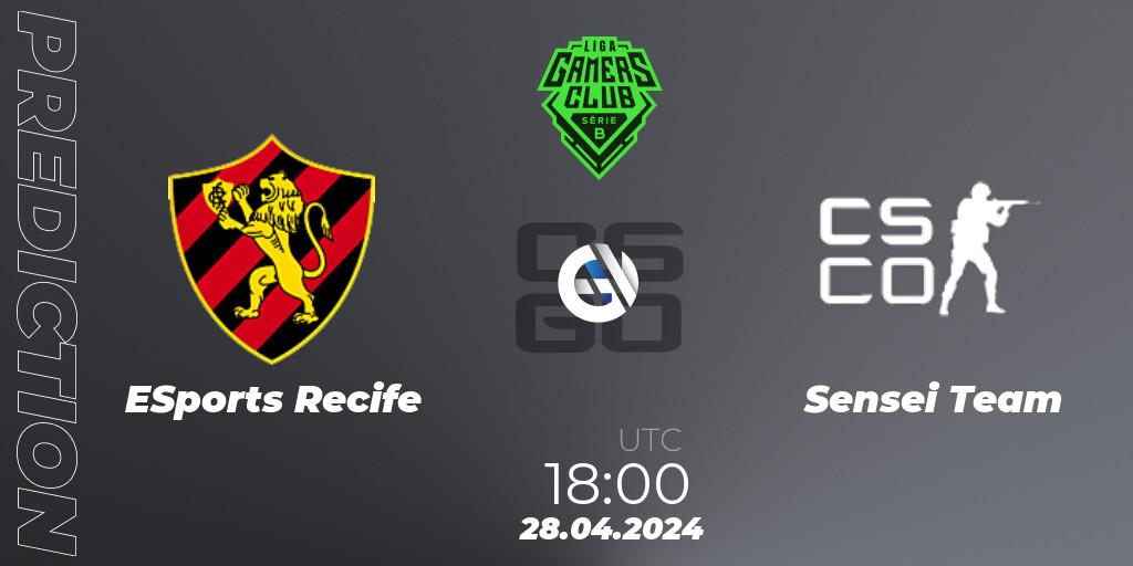 ESports Recife - Sensei Team: прогноз. 28.04.2024 at 18:00, Counter-Strike (CS2), Gamers Club Liga Série B: April 2024