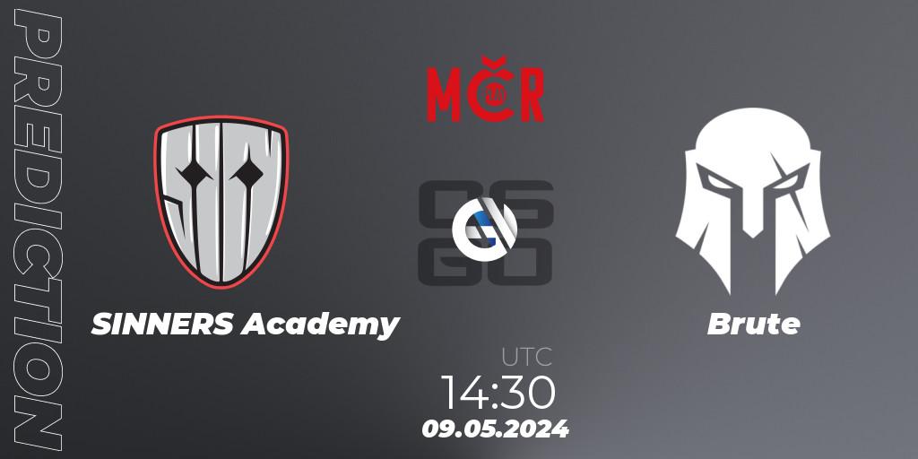 SINNERS Academy - Brute: прогноз. 09.05.2024 at 14:30, Counter-Strike (CS2), Tipsport Cup Spring 2024: Closed Qualifier