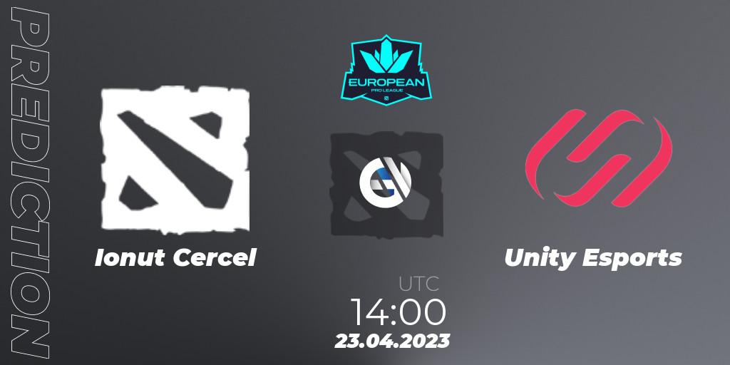 Ionut Cercel - Unity Esports: прогноз. 23.04.2023 at 14:02, Dota 2, European Pro League Season 8