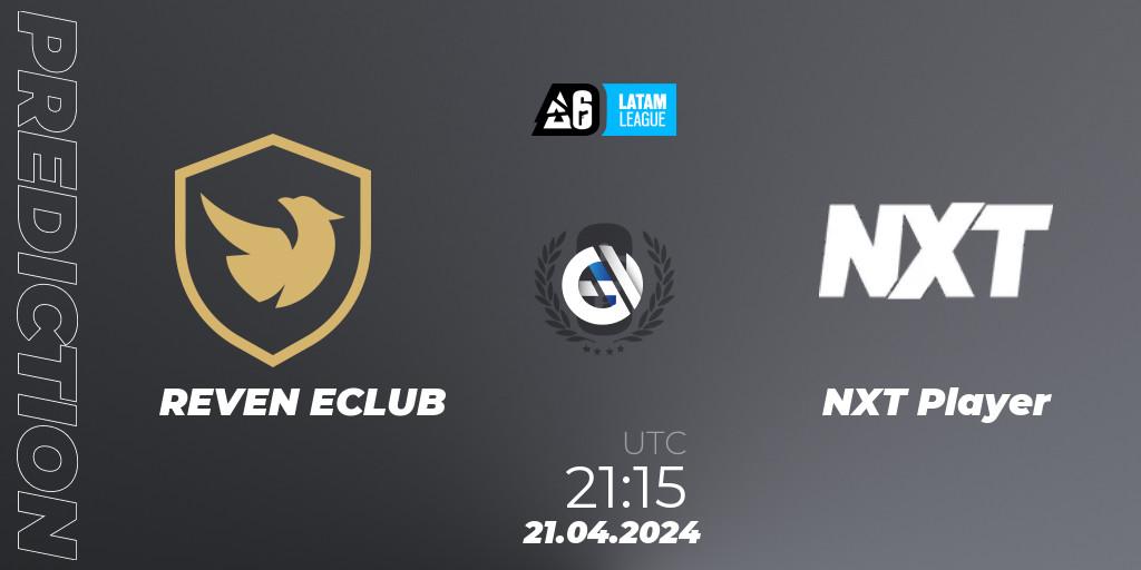 REVEN ECLUB - NXT Player: прогноз. 21.04.2024 at 21:00, Rainbow Six, LATAM League 2024 - Stage 1: Final Four