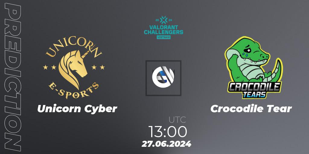 Unicorn Cyber - Crocodile Tear: прогноз. 27.06.2024 at 13:00, VALORANT, VALORANT Challengers 2024: Vietnam Split 2